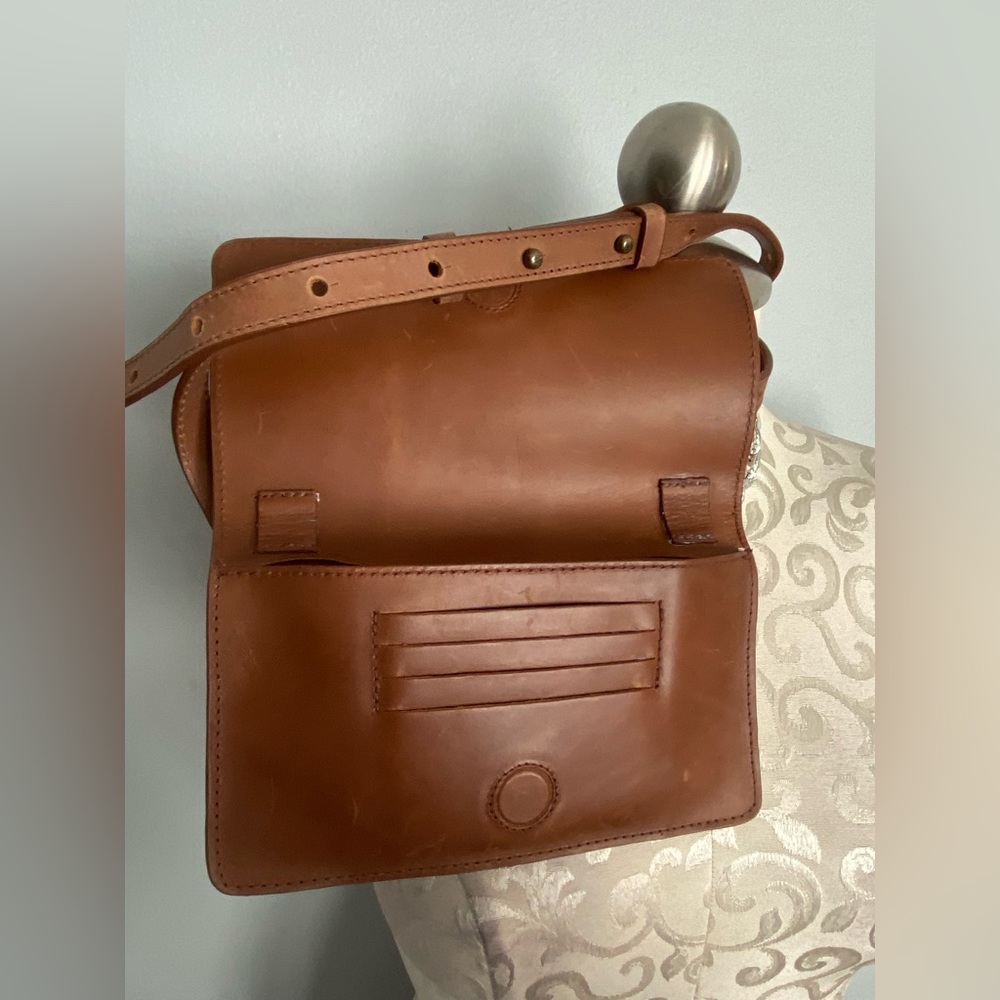 Able Brown Leather Crossbody Bag - Picture 8 of 8